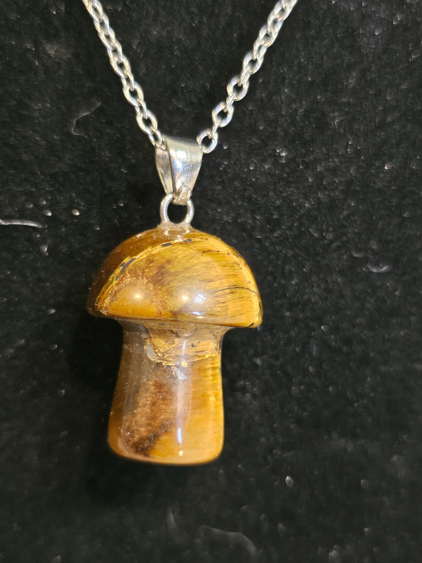 Gemstone Mushroom Pendants