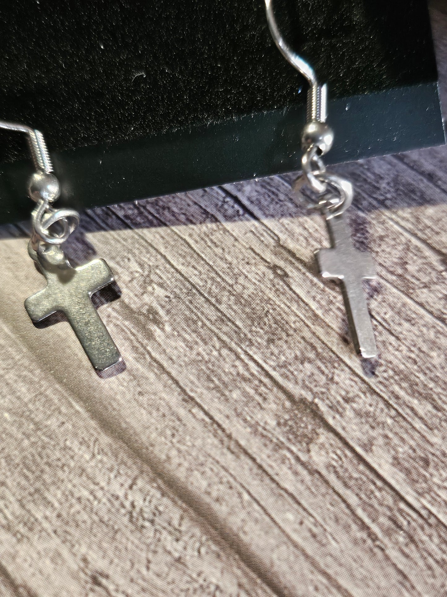 Stainless Steel Cross Earrings