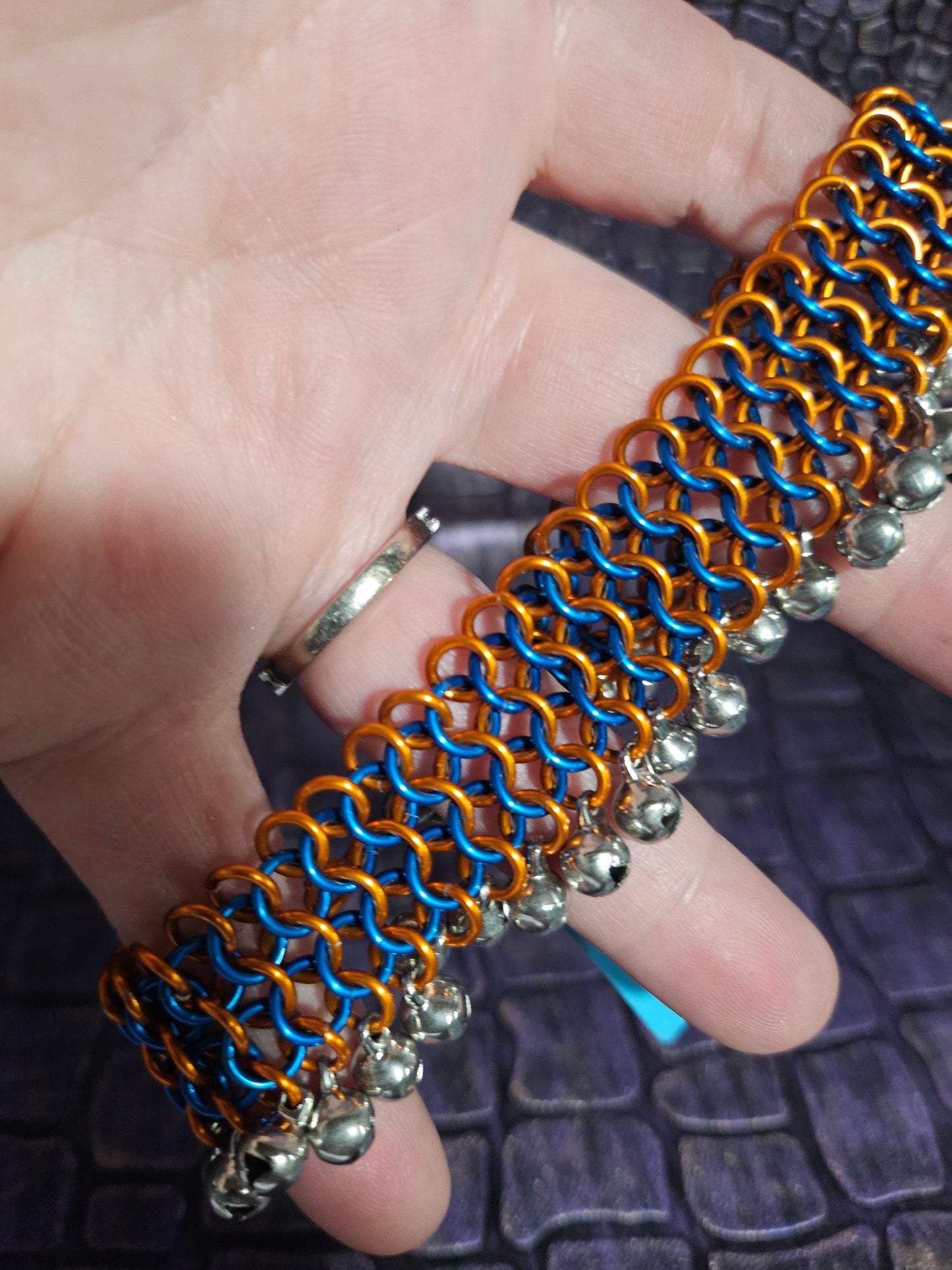 Chainmail & Gemstone - Belled Anklets/Bracelets