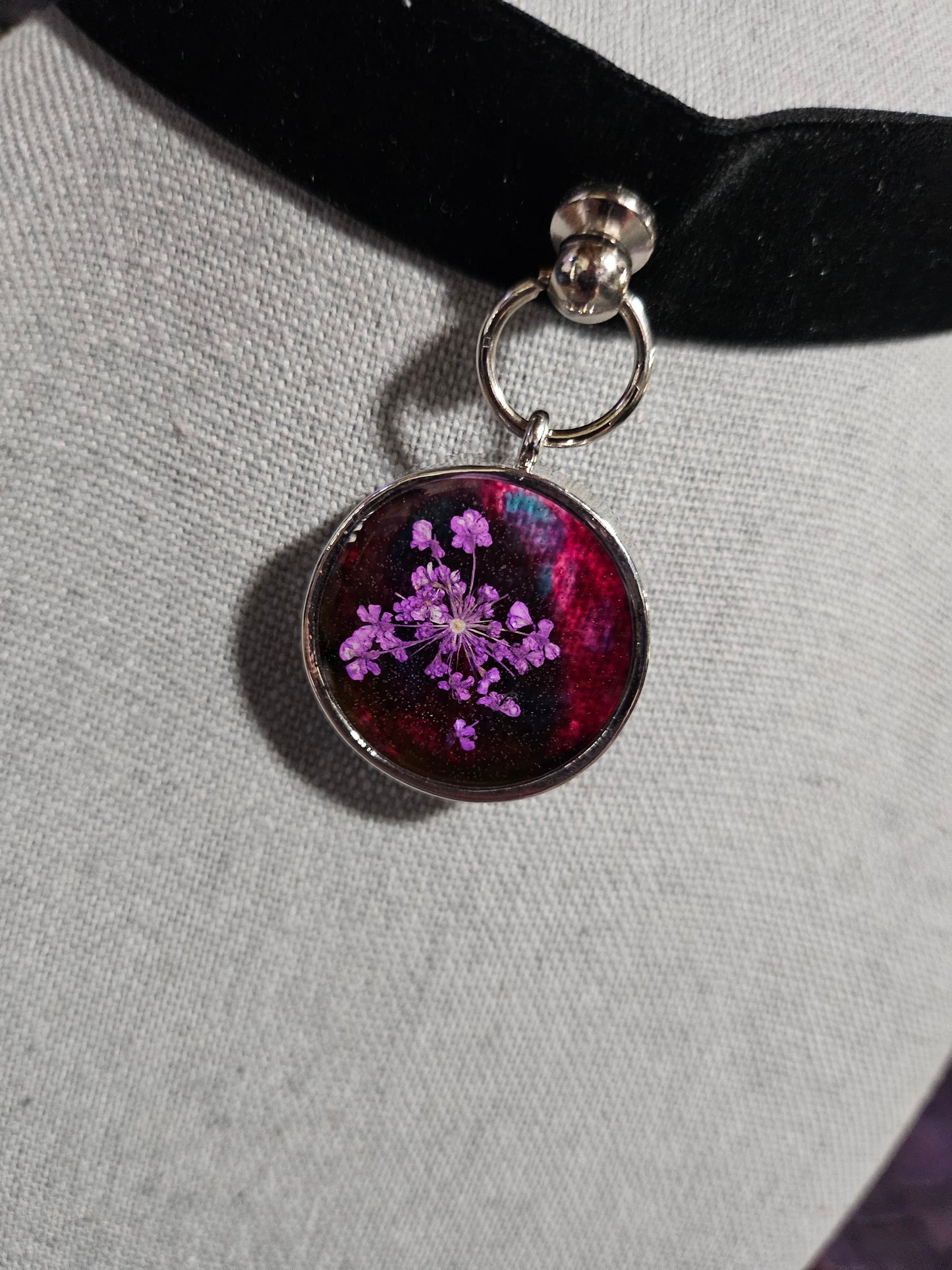 Velvet Chokers - Resin Charms